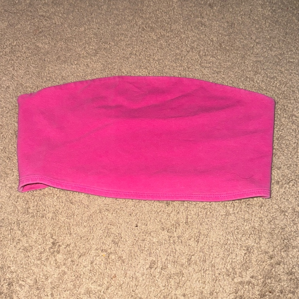 pink tube top